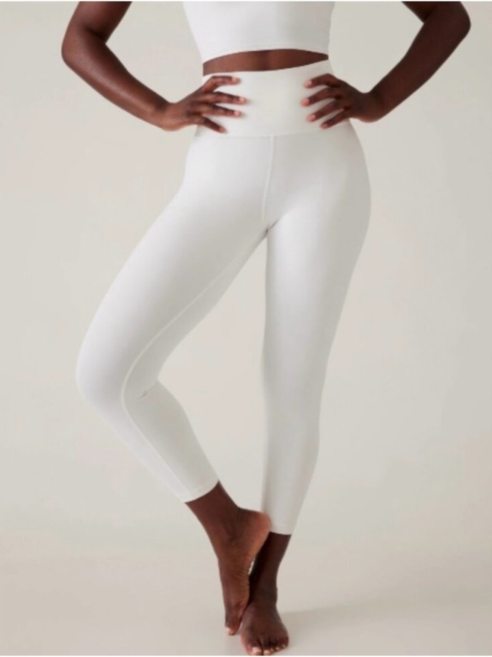 Athleta White High Rise Elation 7/8 Leggings